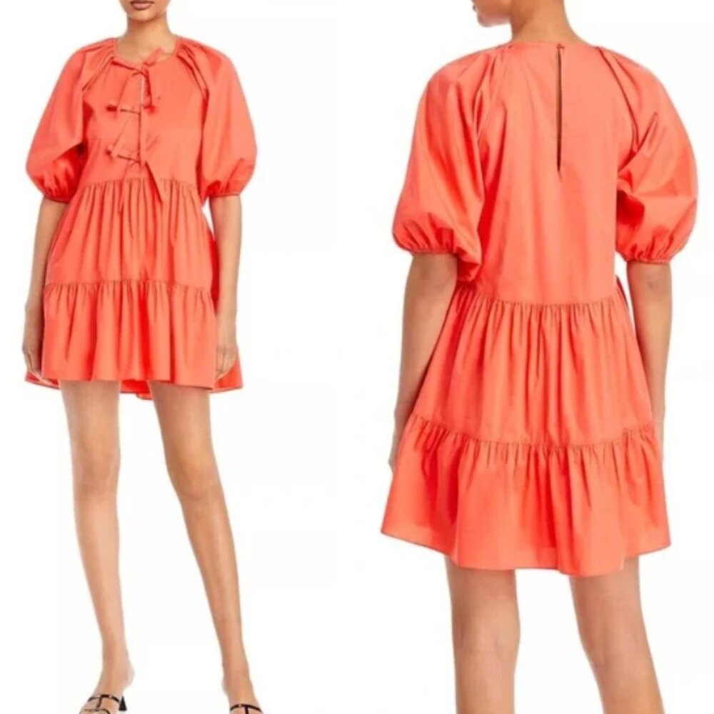 Cinq a Sept LYNN DRESS in Neon Coral - Size 2